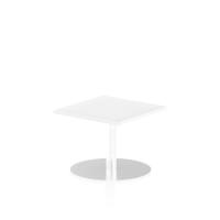 Dynamic Italia 600mm Poseur Square Table White Top 475mm High Leg ITL0210