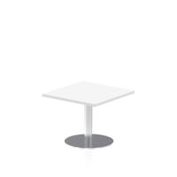 Dynamic Italia 600mm Poseur Square Table White Top 475mm High Leg ITL0210