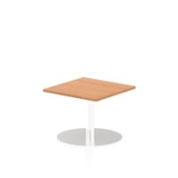 Dynamic Italia 600mm Poseur Square Table Oak Top 475mm High Leg ITL0212