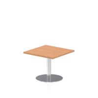 Dynamic Italia 600mm Poseur Square Table Oak Top 475mm High Leg ITL0212