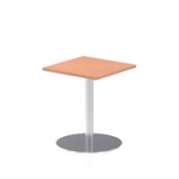 Dynamic Italia 600mm Poseur Square Table Beech Top 725mm High Leg ITL0214