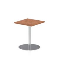 Dynamic Italia 600mm Poseur Square Table Walnut Top 725mm High Leg ITL0215