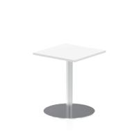 Dynamic Italia 600mm Poseur Square Table White Top 725mm High Leg ITL0216