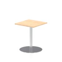 Dynamic Italia 600mm Poseur Square Table Maple Top 725mm High Leg ITL0217