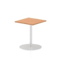 Dynamic Italia 600mm Poseur Square Table Oak Top 725mm High Leg ITL0218