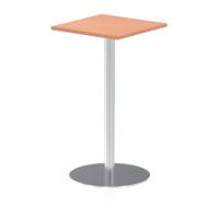 Dynamic Italia 600mm Poseur Square Table Beech Top 1145mm High Leg ITL0220