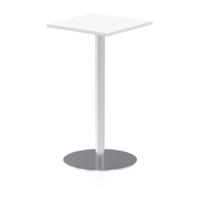 Dynamic Italia 600mm Poseur Square Table White Top 1145mm High Leg ITL0222