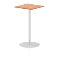 Dynamic Italia 600mm Poseur Square Table Oak Top 1145mm High Leg ITL0224