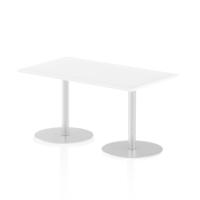 Dynamic Italia 1400 x 800mm Poseur Rectangular Table White Top 725mm High Leg ITL0270