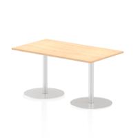 Dynamic Italia 1400 x 800mm Poseur Rectangular Table Maple Top 725mm High Leg ITL0271