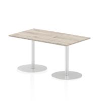 Dynamic Italia 1400 x 800mm Poseur Rectangular Table Grey Oak Top 725mm High Leg ITL0273