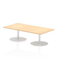 Dynamic Italia 1600 x 800mm Poseur Rectangular Table Maple Top 475mm High Leg ITL0283