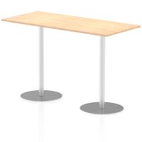 Dynamic Italia 1800 x 800mm Poseur Rectangular Table Maple Top 1145mm High Leg ITL0313