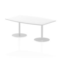Dynamic Italia 1800mm Poseur High Gloss Table White Top 725mm High Leg ITL0319