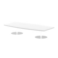 Dynamic Italia 2400mm Poseur High Gloss Table White Top 475mm High Leg ITL0323