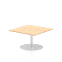 Dynamic Italia 800mm Poseur Square Table Maple Top 475mm High Leg ITL0331