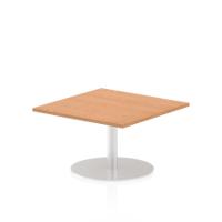 Dynamic Italia 800mm Poseur Square Table Oak Top 475mm High Leg ITL0332