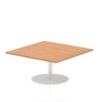 Dynamic Italia 1000mm Poseur Square Table Oak Top 475mm High Leg ITL0350
