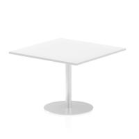 Dynamic Italia 1000mm Poseur Square Table White Top 725mm High Leg ITL0354