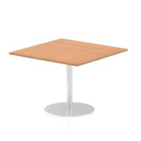 Dynamic Italia 1000mm Poseur Square Table Oak Top 725mm High Leg ITL0356