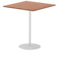 Dynamic Italia 1000mm Poseur Square Table Walnut Top 1145mm High Leg ITL0359