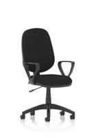 Eclipse Plus I Black Chair With Loop Arms KC0014