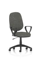 Eclipse Plus I Charcoal Chair With Loop Arms KC0016