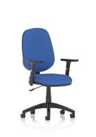 Eclipse Plus I Blue Chair With Adjustable Arms KC0019