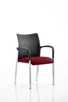 Academy Visitor With Arms Nylon Back Bespoke Colour Seat Ginseng Chilli