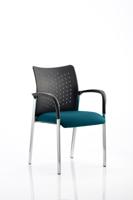Academy Visitor With Arms Nylon Back Bespoke Colour Seat Maringa Teal