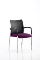 Academy Visitor With Arms Nylon Back Bespoke Colour Seat Tansy Purple