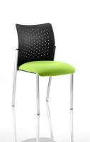 Academy Visitor Without Arms Nylon Back Bespoke Colour Seat Myrrh Green