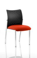 Academy Visitor Without Arms Nylon Back Bespoke Colour Seat Tabasco Orange