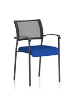 Brunswick Black Frame With Arms Bespoke Colour Seat Stevia Blue
