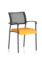 Brunswick Black Frame With Arms Bespoke Colour Seat Senna Yellow