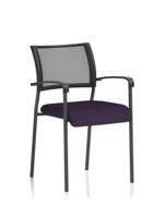 Brunswick Black Frame With Arms Bespoke Colour Seat Tansy Purple