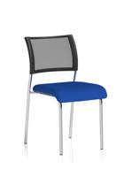 Brunswick Chrome Frame Without Arms Bespoke Colour Seat Stevia Blue