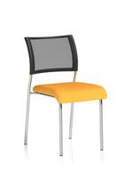 Brunswick Chrome Frame Without Arms Bespoke Colour Seat Senna Yellow