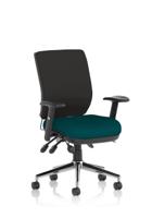 Chiro Medium Back With Height Adjustable Arms Bespoke Colour Seat Maringa Teal