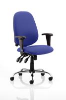 Lisbon Task Operator Chair Bespoke Colour Stevia Blue