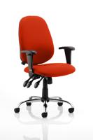 Lisbon Task Operator Chair Bespoke Colour Tabasco Orange