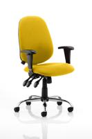 Lisbon Task Operator Chair Bespoke Colour Senna Yellow