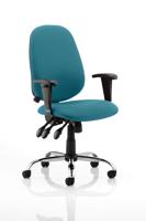 Lisbon Task Operator Chair Bespoke Colour Maringa Teal