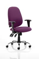 Lisbon Task Operator Chair Bespoke Colour Tansy Purple