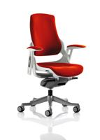 Zure White Shell Bespoke Colour Back And Seat Tabasco Orange