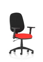 Eclipse Plus I Lever Task Operator Chair With Height Adjustable Arms Bespoke Colour Seat Bergamot Cherry
