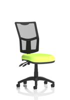 Eclipse Plus II Lever Task Operator Chair Mesh Back Bespoke Colour Seat Myrrh Green