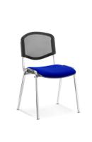 ISO Chrome Frame Mesh Back Bespoke Colour Stevia Blue (MOQ of 4 - Priced Individually)