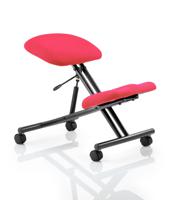 Kneeling Stool Black Frame Bespoke Colour Bergamot Cherry