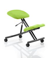 Kneeling Stool Black Frame Bespoke Colour Myrrh Green